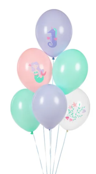 Preview: Latexballons - SET: Meerjungfrau - je ø 30cm